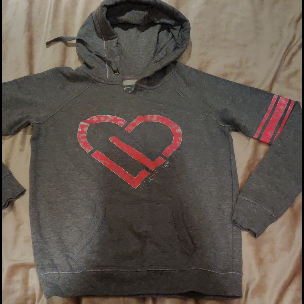 Grey hoodie by Live, Love, Dream